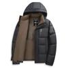Зимняя короткая пуховая куртка мужская однотонная молодежная утепленная теплая и холодостойкая одежда куртка на гусином пуху