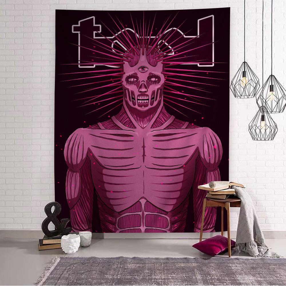Tool Singer Pop Band Album Music Cartoon Tapestry Bohemian Wall Tapestries Mandala Wall Hanging Sheets