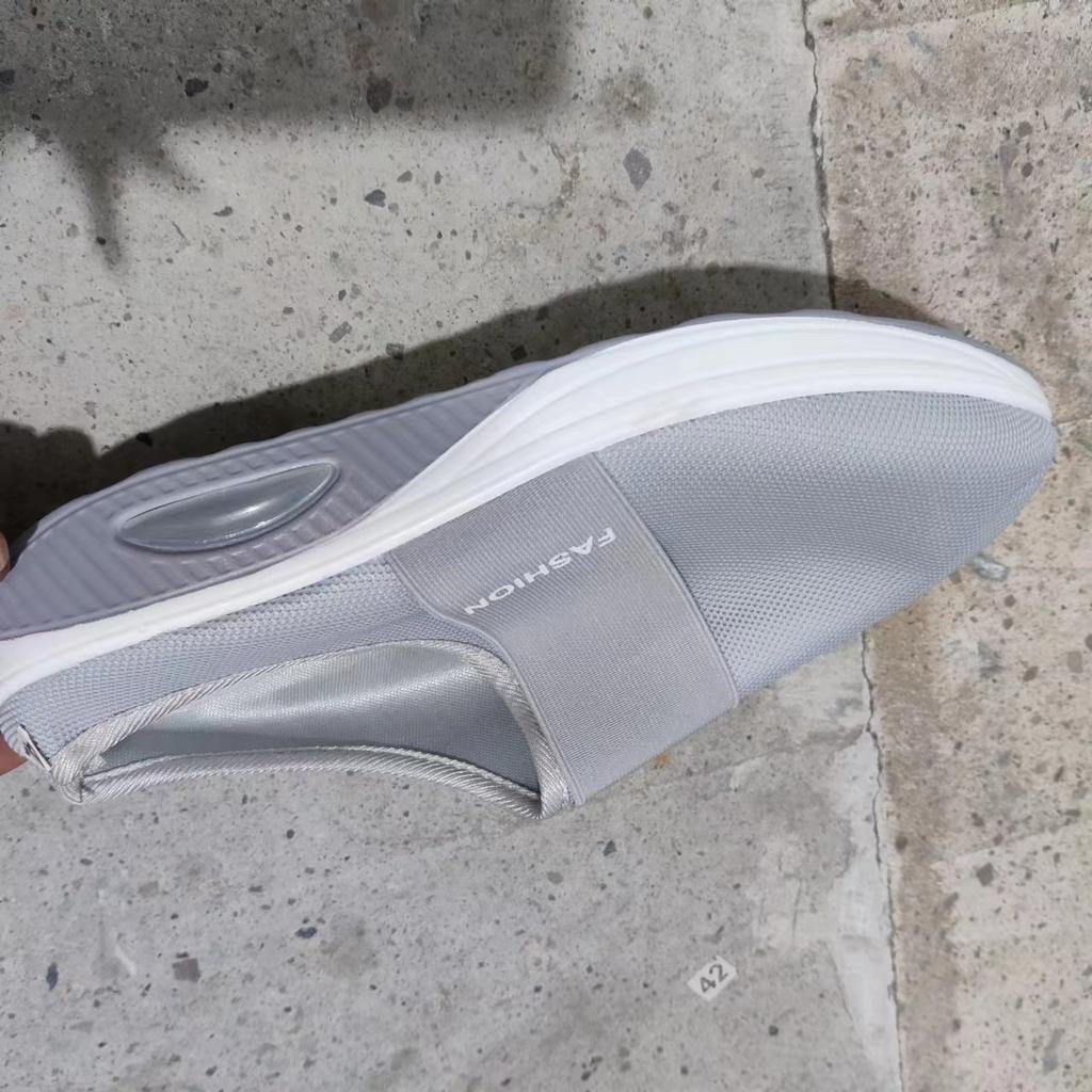 2025 лето внешняя торговля большой размер ленивые сланцы на одной педали сумка голова сетка толстая подошва тапочки женские европейские и американские тапочки на танкетке женские