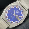ВИНТАЖНЫЕ МУЖСКИЕ ЧАСЫ SEIKO 5 AUTOMATIC 7006A ЯПОНИЯ С СИНИМ ЦИФЕРБЛАТОМ a701636-5 R206c-a701636