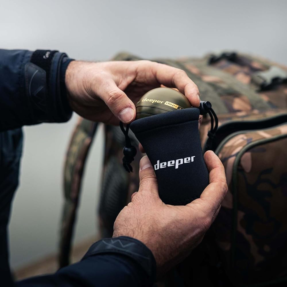 Deeper CHIRP+ 3 Wireless Smart Fish Finder with 3D Depth Mapping, Built-in GPS, CHIRP Technology, Fast Charging, Up to 15 Hours of Battery Life, Wi-Fi