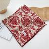 Flower Cotton Linen Print Scarves Floral Square Handkerchief Elegant Small Square Scarf  Women