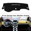 Черный коврик на приборную панель автомобиля для Chevrolet Cruze 2009-2014 с консолью