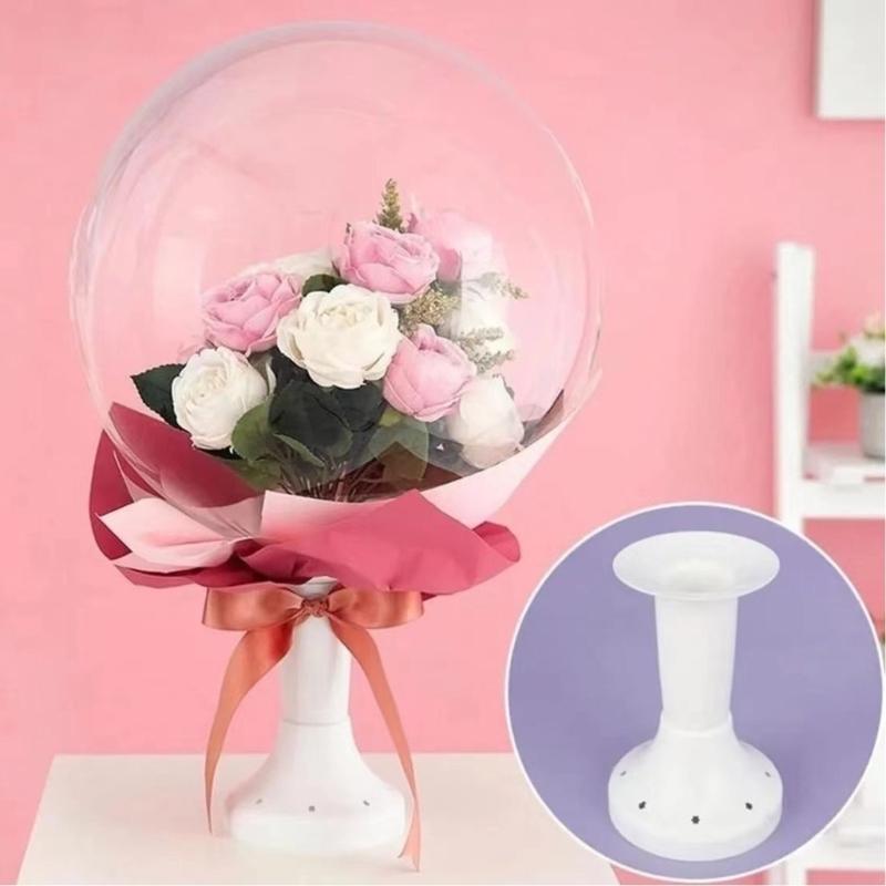 Practical Plastic Balloon Stick Stand Holder For Florals Arrangements Handmade Party Wedding Decorations