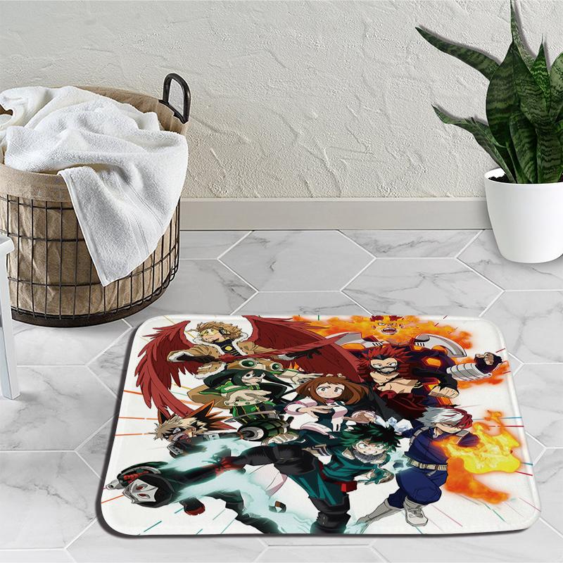 Amime My Hero Academy напольные коврики Деку Мидория Изуку Бакуго ковер мультфильм спальня гостиная мягкий нескользящий коврик