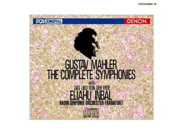 Eliahu Inbal Gustav Mahler The Complete Symphonies 15 CD Box Set COCQ-84805 NEW