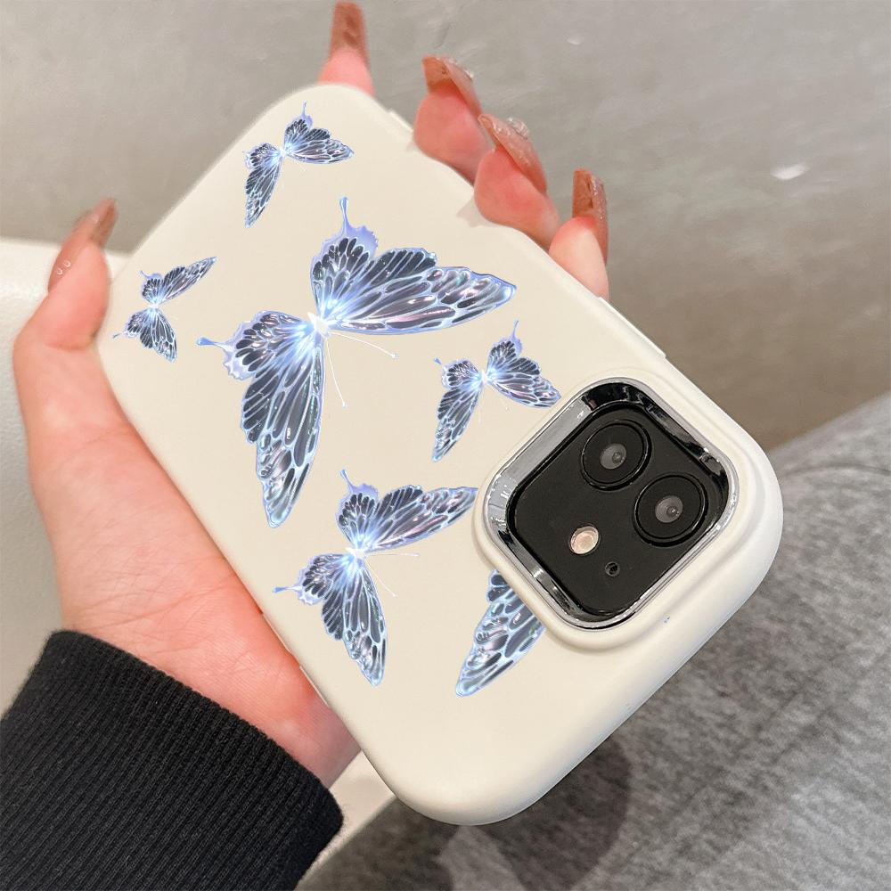 Для OPPO A16 A38 A57 A58 A74 A78 A98 Reno8T Reno13F Realme C25S C53 C65 Мультяшный черный кот серебристый край мягкий жидкий силикон защитный чехол