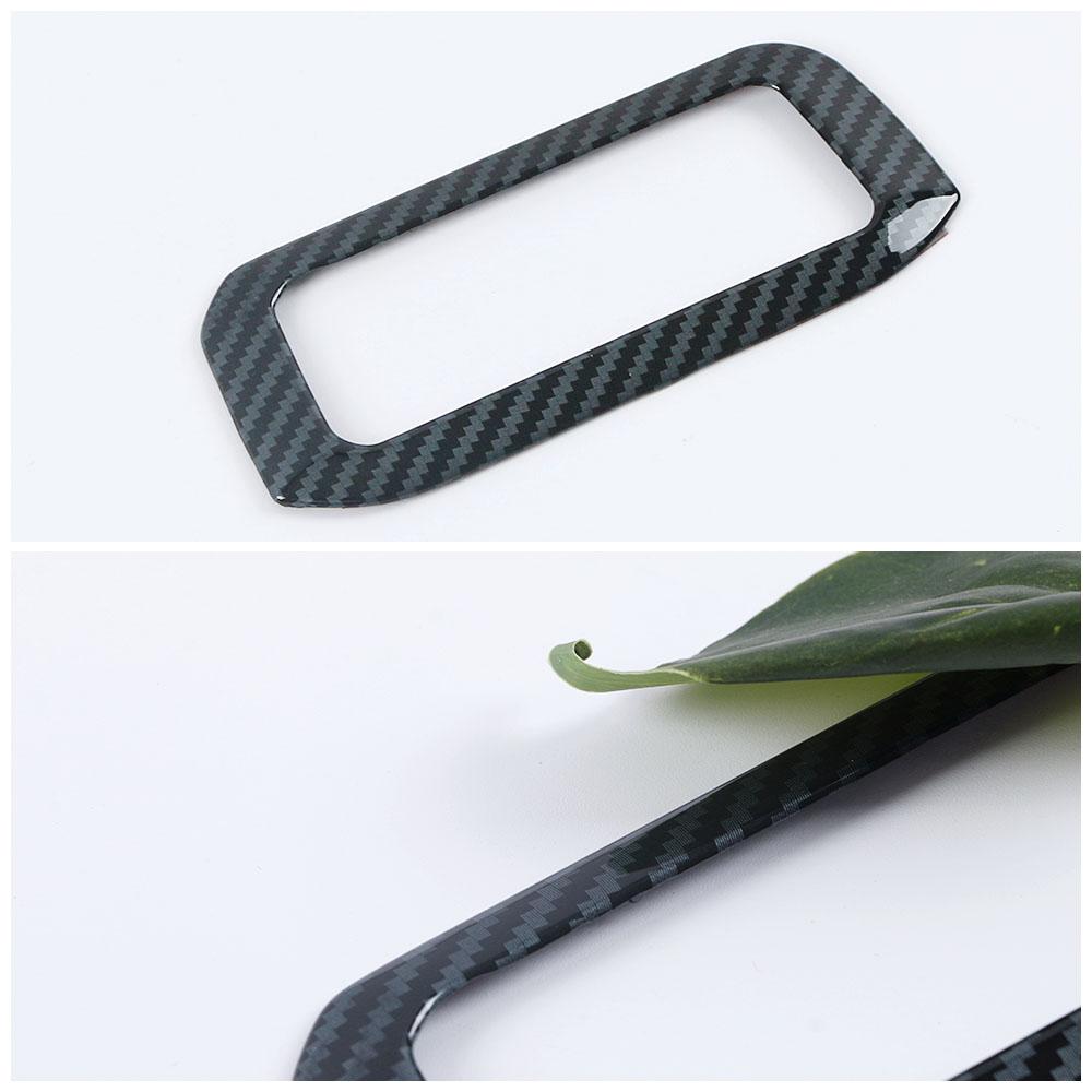 Для GWM Tank 300 2024 2024 RHD LHD Черные аксессуары Переключатель фар Рамка Отделка Карбоновый декор интерьера Наклейка на кнопку фары