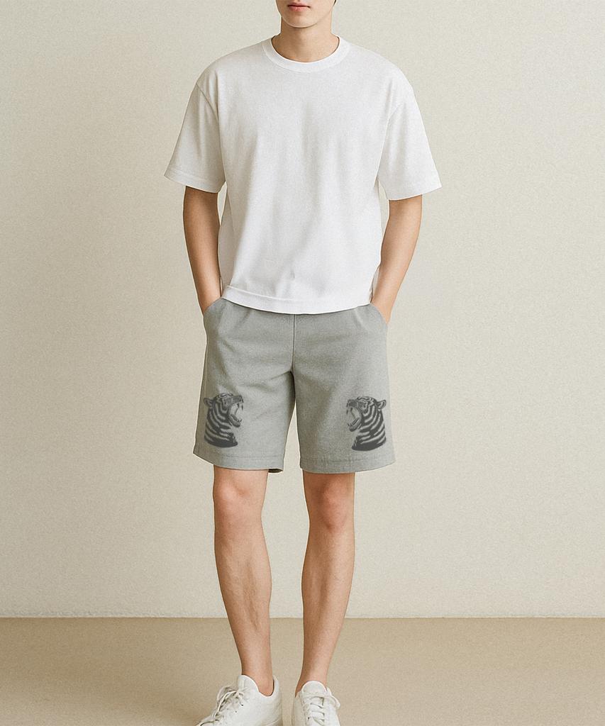 DRIFTOUT Double Pierce Tigers Cotton Shorts (2 Colors)