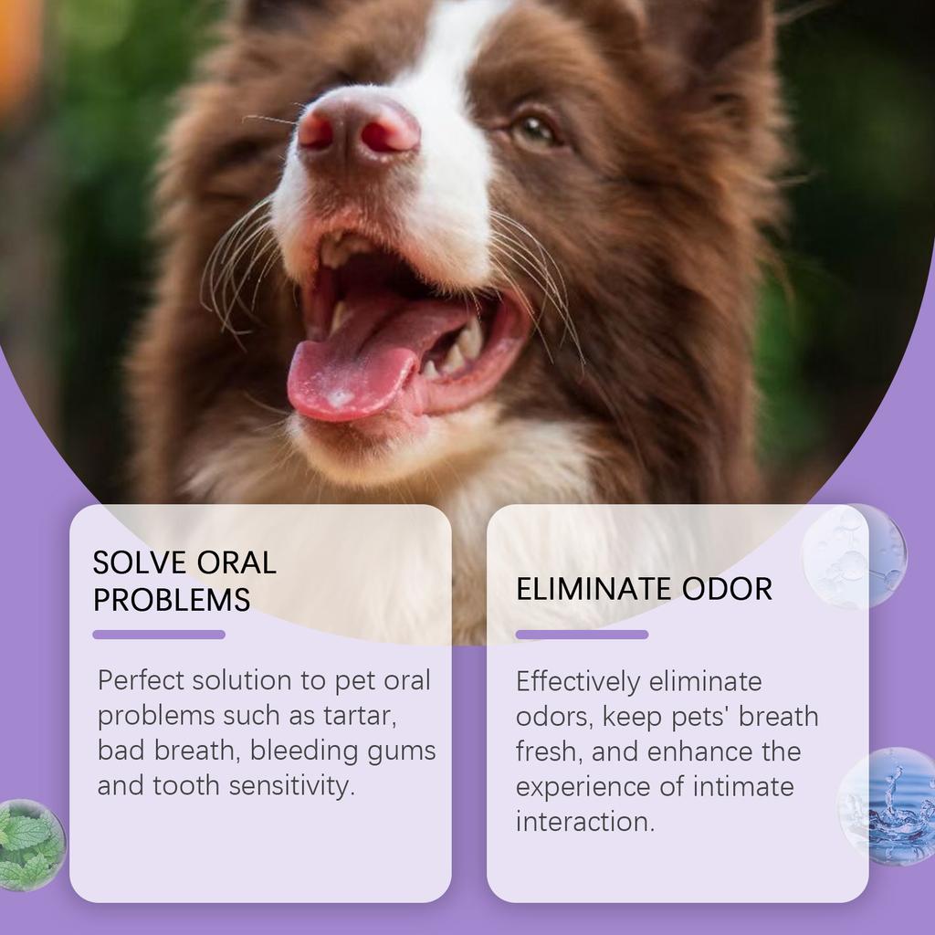 3 мл гель для полости рта для домашних животных, неприятный запах изо рта, от зубного камня, нет необходимости чистить зубы, гель-освежитель дыхания для домашних животных, очиститель для ухода