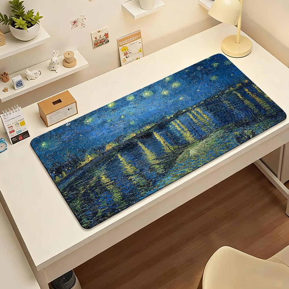 Art Van G-Gogh Painting Mouse Pad Computer Laptop Rubber Non-slip Mouse Mat Mousepad Gamers Decoracion Desk Mat