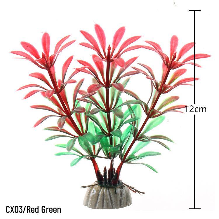 Fish Tank Decor: Artificial Aquatic Plants & Reptile Leaves