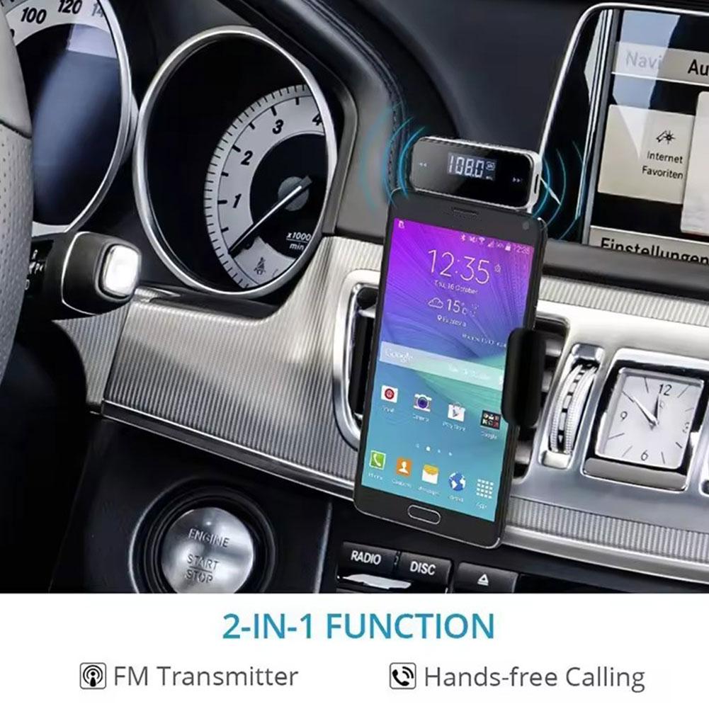 Автомобильный FM-передатчик 3,5 мм Aux Аудиовход Дисплей для iPhone Android Телефонов Музыкальный Плеер Автомобильный Передатчик C4G7