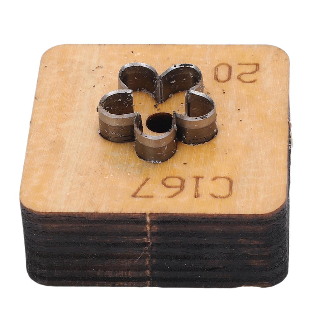 Кожаный резак в форме цветка Металлический инструмент для кожевенного ремесла Штамп для вырубки Инструмент для рукоделия