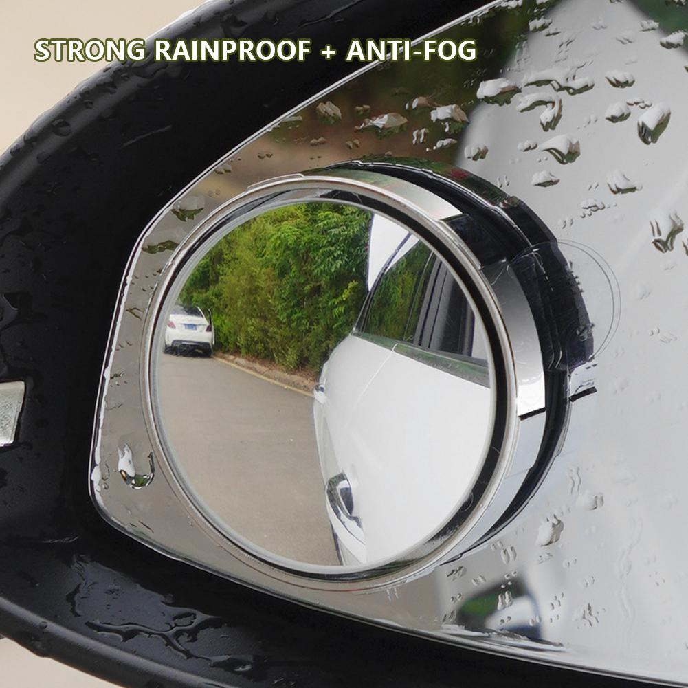 2 шт. регулируемое зеркало для слепых зон на 360 градусов, автомобильное вспомогательное выпуклое зеркало заднего вида с круглой рамкой, широкоугольные зеркала для заднего хода автомобиля