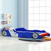 VidaXL Children's Race Car Bed 90 X 200 Cm Blue