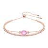 Браслет Gema Candy Pink Rose Gold Tone с кристаллами для женщин 5630874
