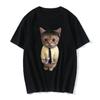 Men and Women's Funny Cat 3D Print Casual T-Shirt, Summer Harajuku T Shirts, Girl and Boy Fashion Clothes