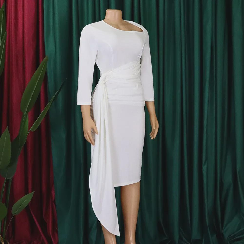 Женское плиссированное платье OL на бретелях - коллекция осень/зима 2022: Сплошной цвет, элегантный, европейский и американский стиль