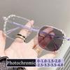 Роскошные готовые очки Diamond Minus для женщин, новые модные фотохромные солнцезащитные очки с защитой от синего света и близорукостью, диоптрии до 4,0
