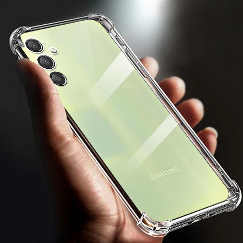 For Samsung A24 Clear Case Thickened Airbag Shockproof Clear Soft Tpu Phone Case For Galaxy A24 4g Transparent Back Cover A 24