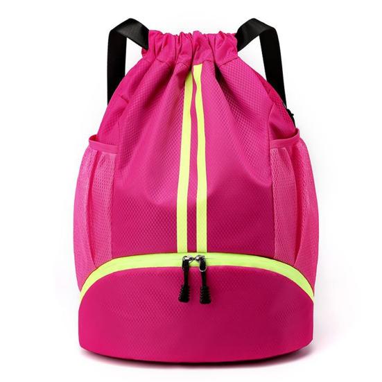 Спортивная сумка на шнурке, органайзер для футбола и баскетбола с отдельным отделением для обуви, вместительный водонепроницаемый рюкзак на шнурке