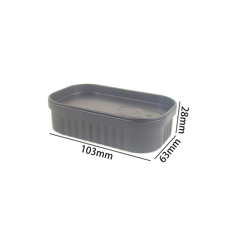Tinplate Mini Metal Box Creative Sardine Can Shaped Storage Box Portable Metal Material Jewelry Pill Cases Portable Tin Boxes