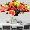 5 панелей тропический питательный баланс фрукты современный холст картина постер и принт настенное искусство домашний декор для гостиной без рамки