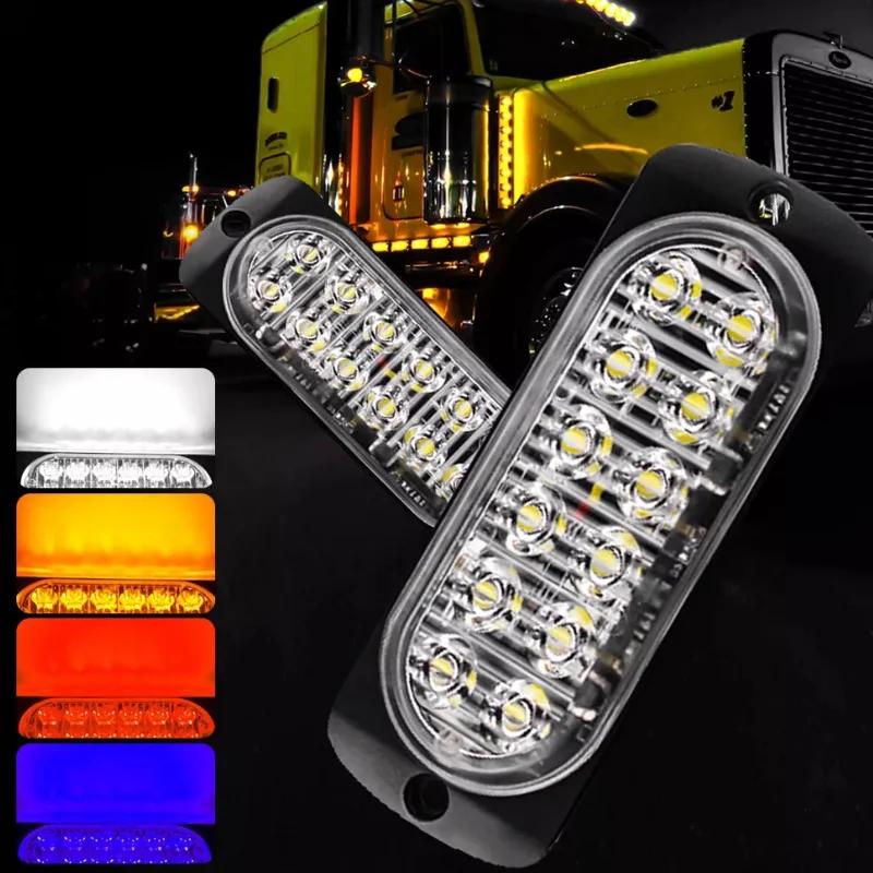 6/12 светодиодов 12-24 В светодиодный проблесковый маячок аварийной сигнализации боковой габаритный фонарь предупреждающий сигнал для буксировки прицепов грузовиков лодок