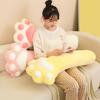 Leg Pillow for Side Sleepers Long Cat Paw Pillow Elastic Fully Filling