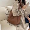 Vintage Soft PU Leather Shoulder Bags Large Capacity Underarm Tote Bags Women Fashion Handbag Retro Casual Bucket Bags  News