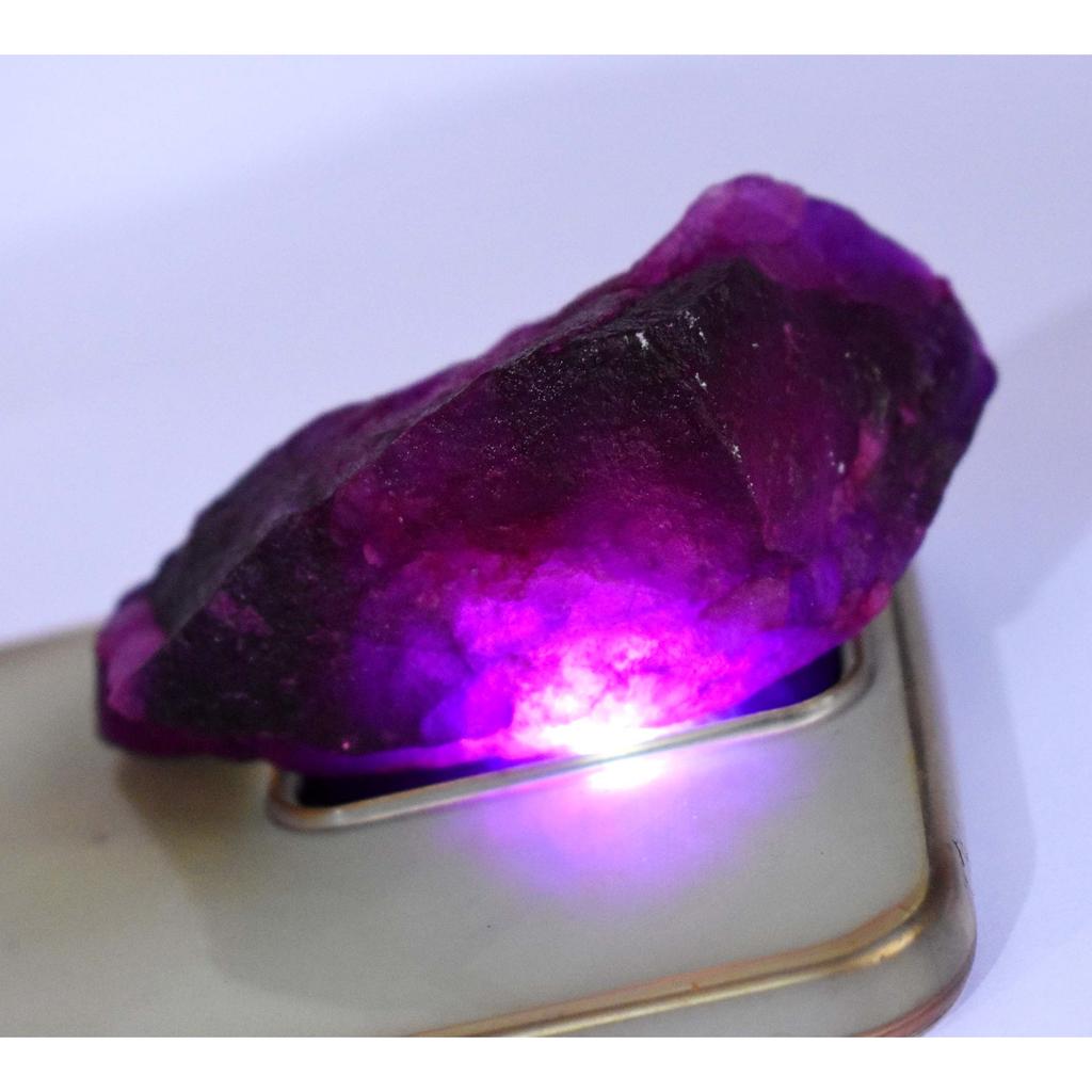 161 Ct CERTIFIED Natural Purple Tanzanite Uncut Huge Rough Loose Gemstone