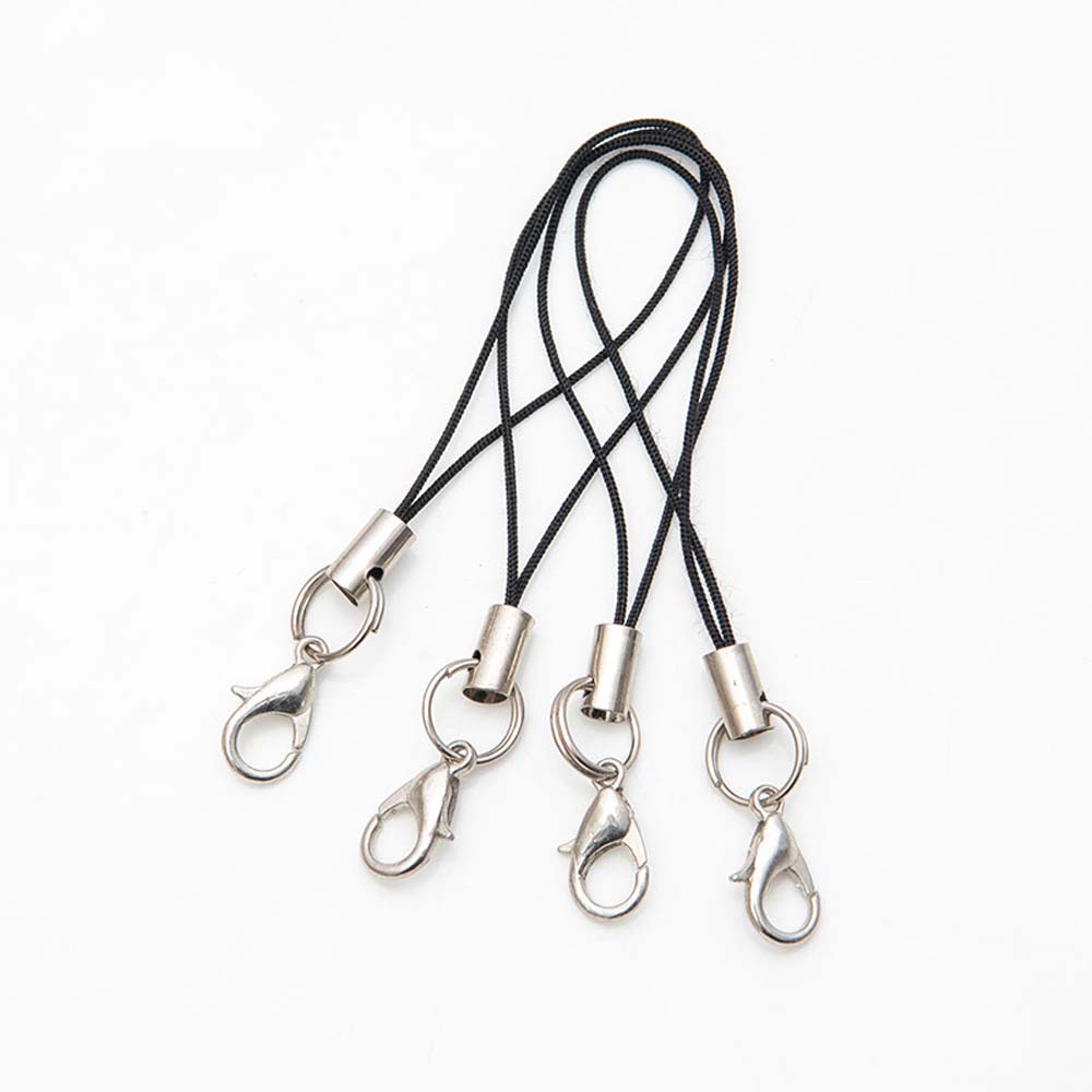 20pcs Hand Wrist Lanyard For Cellphone Lanyard Lariat Cords Lobster Clasp Rope Keychains Hooks Diy Mobile Phone Strap String