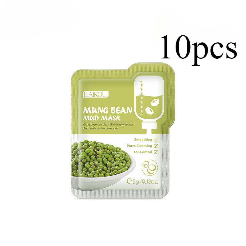 5 шт./10 шт. Маска из пасты бобов мунг, очищающая маска для лица, грязь для удаления черных точек и закрытия рта