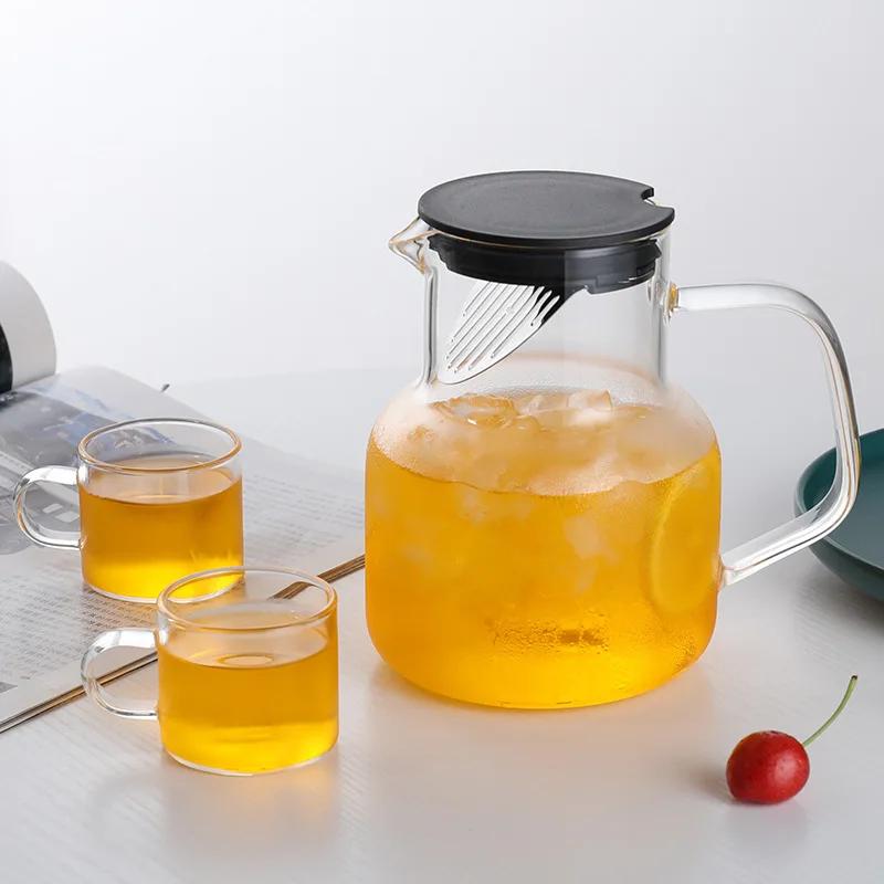 Heat Resistant Glass Tea Pot Hand Brewed Coffee Sharing Pot Infuser Teapot To Boil Water Kettle Japanese Teapot for Infusion Bar