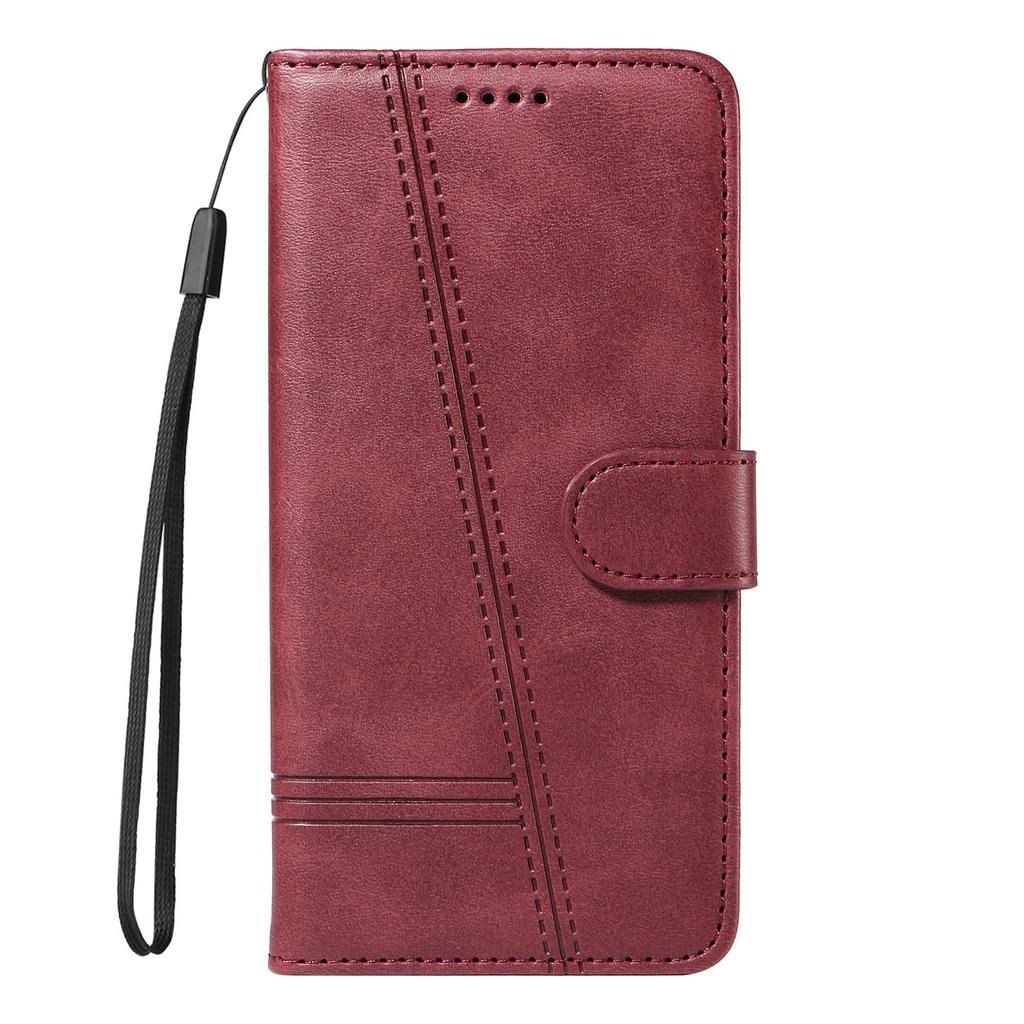 Кожаный флип-чехол с тиснением линий для Redmi Note 13 Pro Plus Note13 Pro 4G 12pro + 12s 12 Turbo 11s 10 9 8T, кошелек для карт, подставка для книги, сумка для телефона