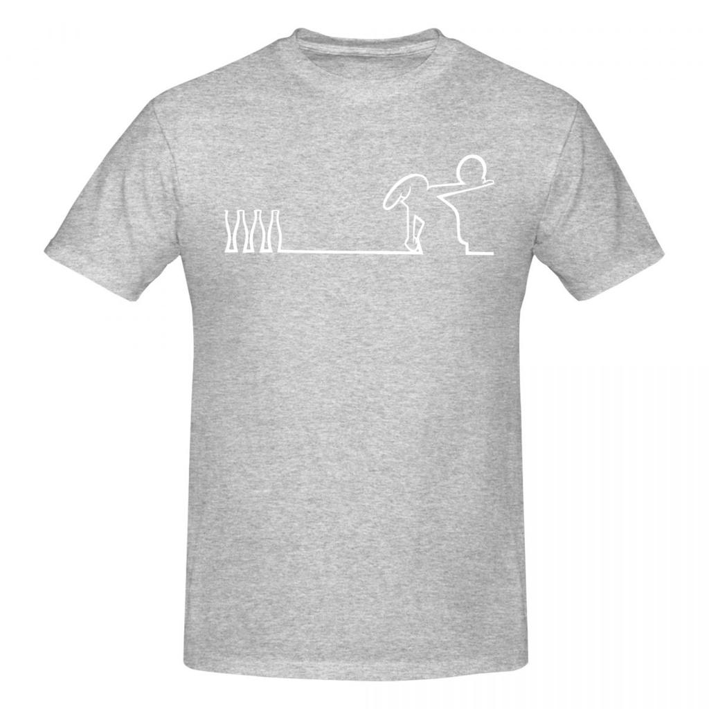 Unisex La Linea Bowling T Shirt Streetwear Big Size Oneck Cotton Sleeve Custom T Shirts