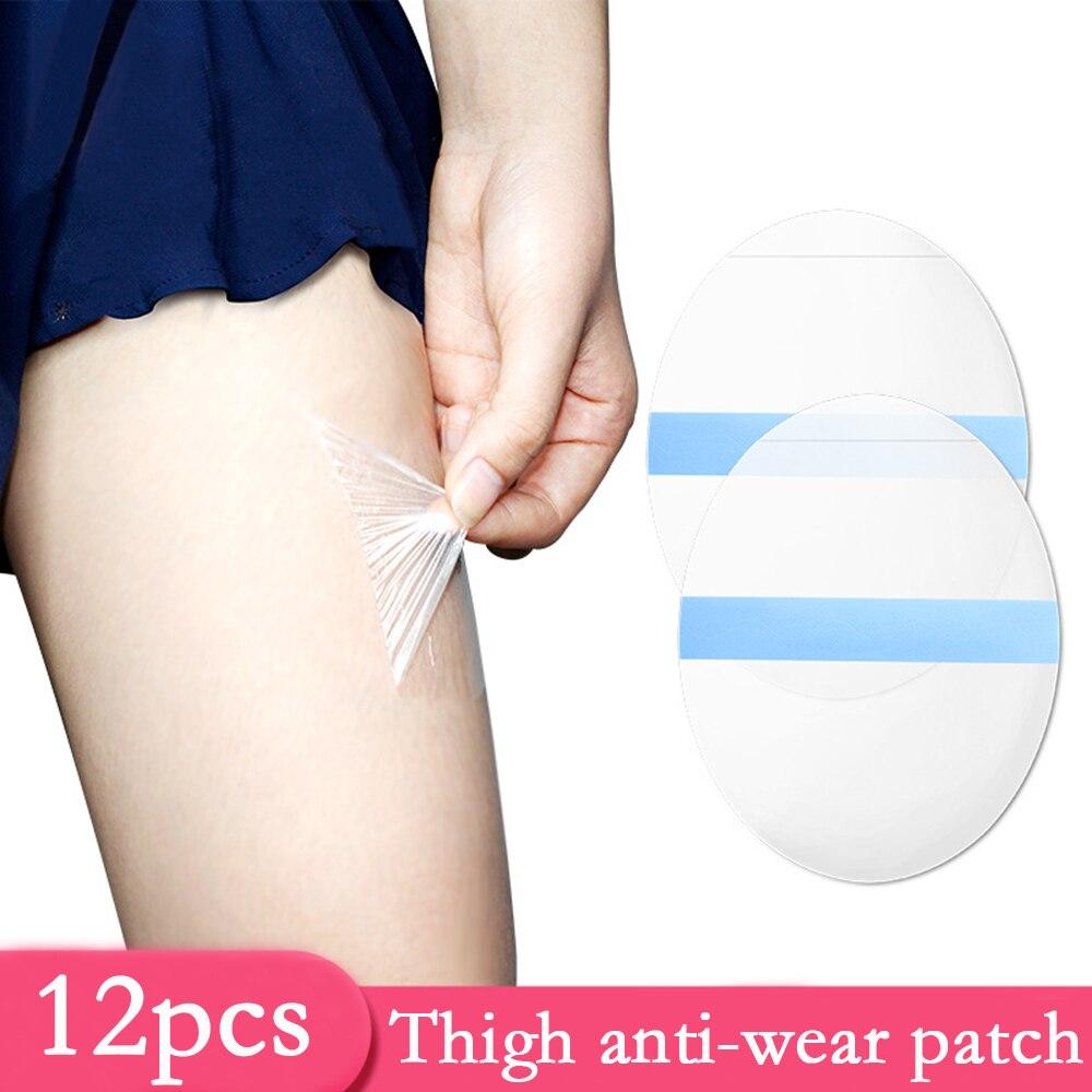 6/12 Pairs Women Inner Thigh Anti-wear Patch Tape Spandex Invisible Body Anti-friction Pads Patches Not Stuffy Elastic Leggings Bandage
