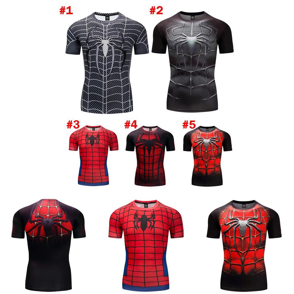 Stylish Spider-man Short Sleeve Sport Shirt For Men With Premium Quality Fabric
