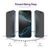 For iPhone 17 Pro Max 5Pcs Anti-Spy Film ENKAY Hat-Prince Anti-Glare Screen Protector Tempered Glass