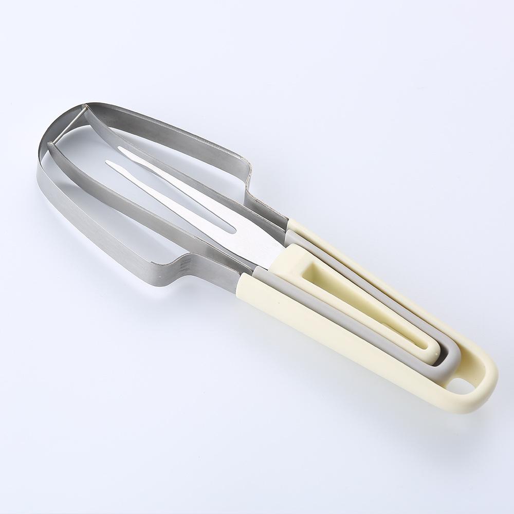 3-in-1 Watermelon Fork Slicer Cutter Stainless Steel Watermelon Popsicle Cutter Watermelon Cutter Slicer Tool Kitchen Gadgets