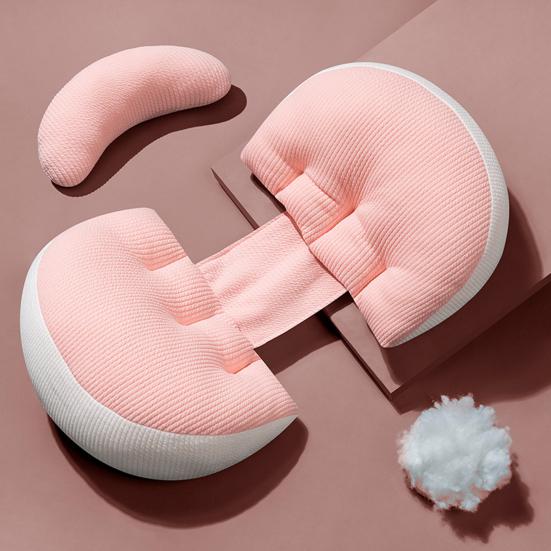 Подушка для беременных, очень мягкая износостойкая застежка-молния, съемная двусторонняя подушка для поддержки спины живота для женщин
