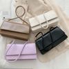 New PU Leather Armpit Bag Simple Shoulder Bag For Women Solid Color Lady Handbag Casual Girls Small Square Bag