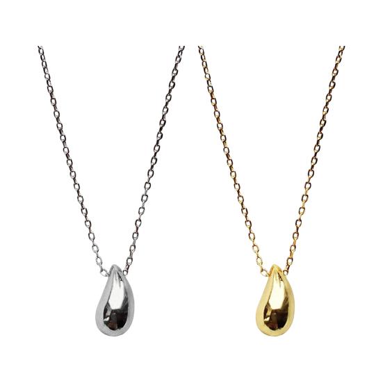 Женское ожерелье с подвеской в виде капли воды, полированная титановая сталь, чистая цветная цепочка на шею