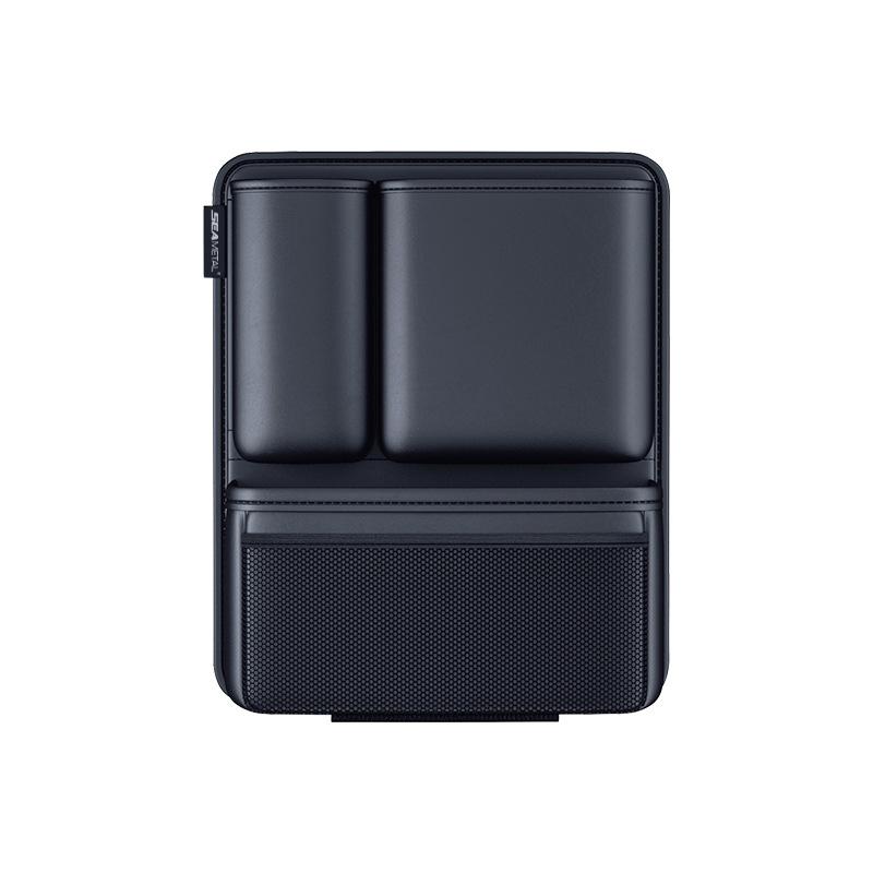 SEAMETAL кожаный органайзер для багажника автомобиля, большая вместительная сумка для хранения на спинке сиденья с 4 карманами, многофункциональное использование для багажника автомобиля внедорожника