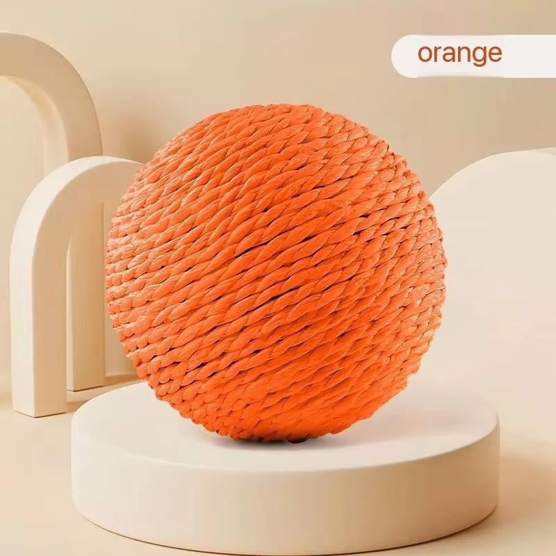 8cm Bite-Resistant Cat Scratching Ball Interactive Kitten Toy with Crinkle Sound for Cats Chasing & Play Interactive Boredom Relief Pet Supplies