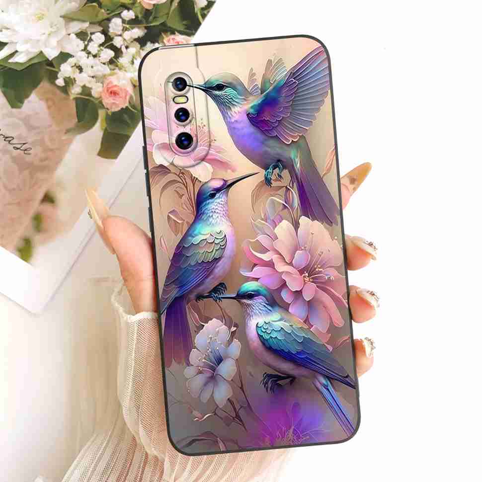 Для Vivo V15 Pro 2019 Чехол Vivo1818 Силиконовый Мягкий Милый Кот Кролик Расписная Задняя Крышка Для Vivo V 15 V15 Pro Чехлы Fundas Coque