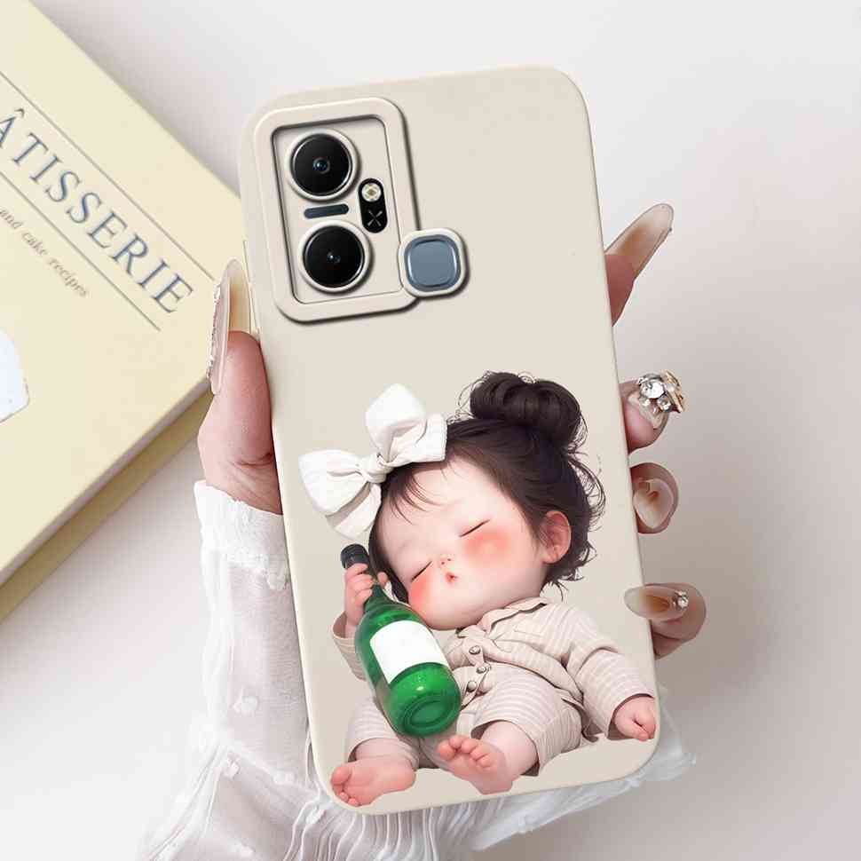 Чехол для Infinix Smart 6 Plus X6823C Роскошный Цветочный Модный Мягкий Силиконовый Чехол Для Телефона Infinix Smart 6Plus X6823 6.6"