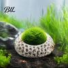 3D Printed Aquarium Cave 2Pcs Shrimp Caves for Plants, Round Hideouts, Cherry & Dwarf Habitat Hides Moss Ferns And Anubias, Tank Decoration Freshwater