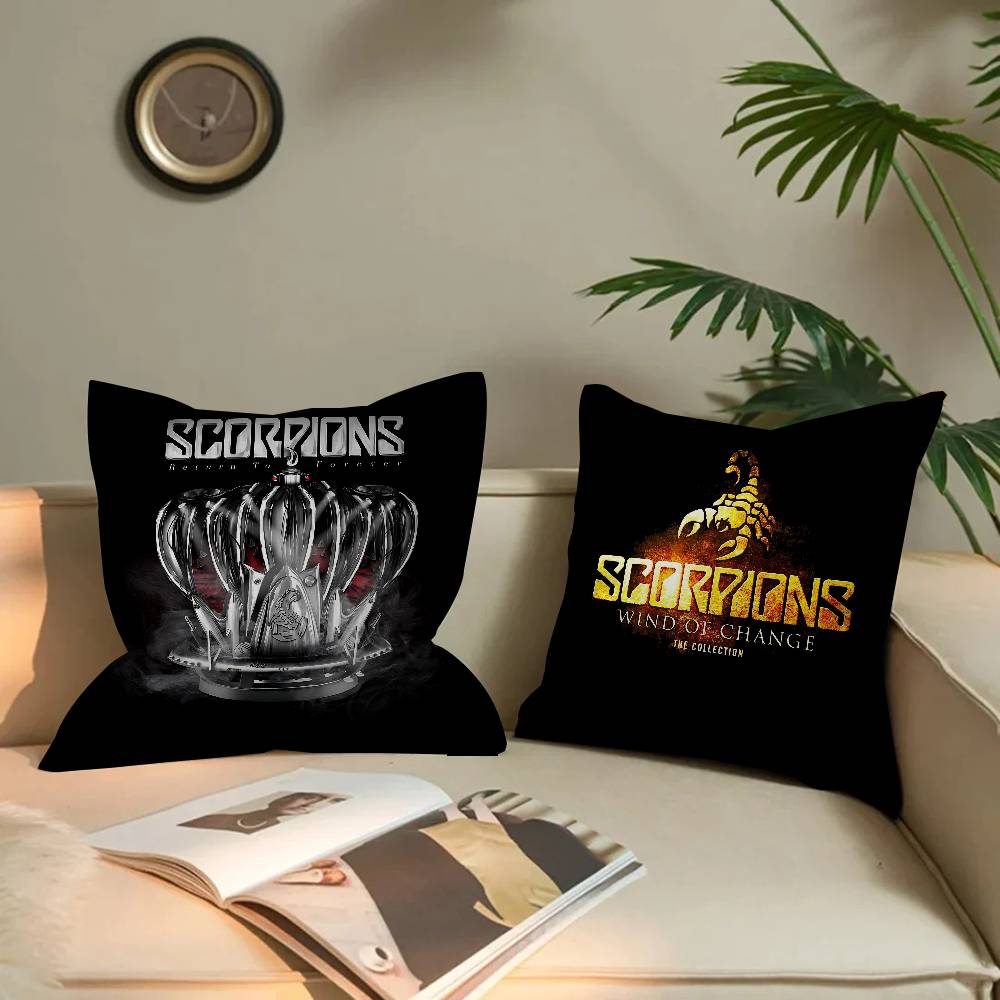 Чехол для подушки Hard Rock Band S-Scorpions Чехол для подушки Декор Наволочка Печатный чехол для подушки для дивана